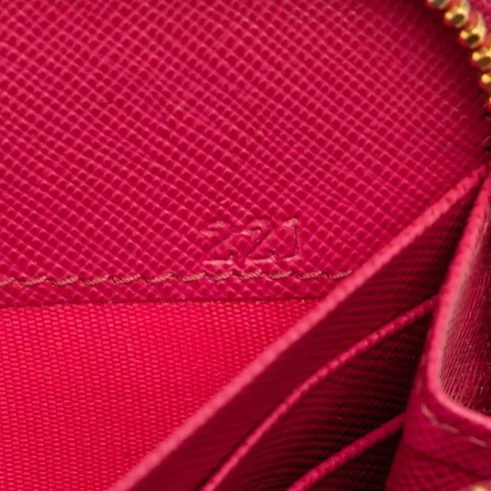 Prada Saffiano Long Zip Wallet